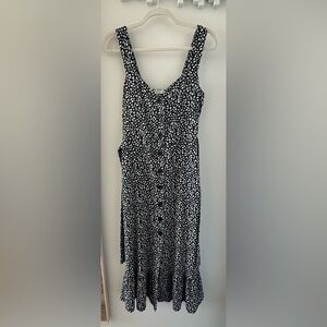 Reserved Black and White Floral Dress